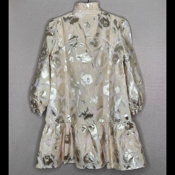 Tuckernuck Palmerston Mini Dress-Champagne/Gold-Women’s S-Formal-NEW-Formal-Wed - Picture 8 of 14